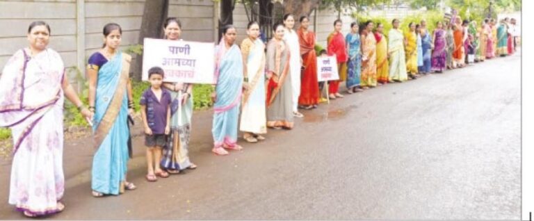 सुळकूड पाणी योजनेच्या समर्थनार्थमानवी साखळीस उत्स्फूर्त प्रतिसाद!