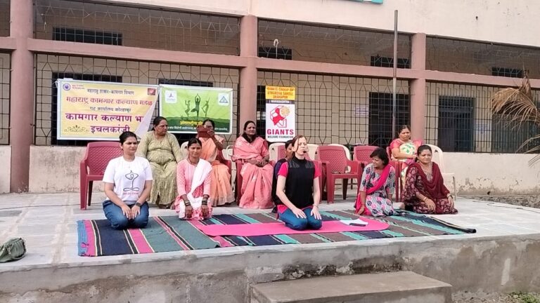 अलायन्स हॉस्पिटलच्यावतीने शहापूर येथे योग प्रात्यक्षिके : योग दिन उत्साहात साजरा