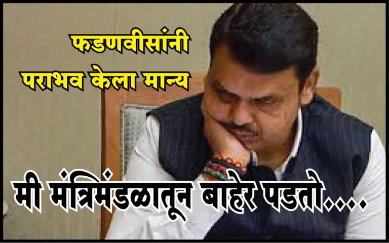देवेंद्र फडणवीसांनी पराभव केला मान्य अन् घेतला धक्कादायक निर्णय; म्हणाले, मला मुक्त…