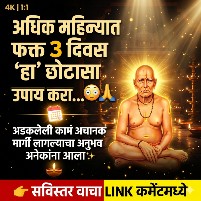 अधिक महिन्यात फक्त 3 दिवस ‘हा’ छोटासा उपाय करा; अडकलेली कामं अचानक मार्गी लागल्याचा अनुभव अनेकांना आला