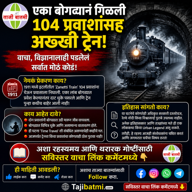 एका बोगद्यानं गिळली 104 प्रवाशांसह अख्खी ट्रेन; वाचा, विज्ञानालाही न सुटलेलं सर्वात मोठं रहस्य